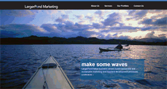 Desktop Screenshot of largerpond.com