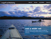 Tablet Screenshot of largerpond.com